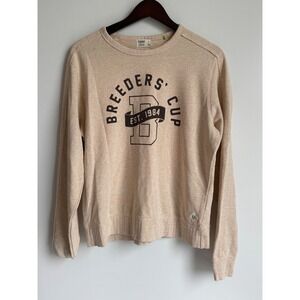 Tasc Performance Breeders Cup 1984 Sweatshirt Tan Bamboo Cotton Large gorpcore